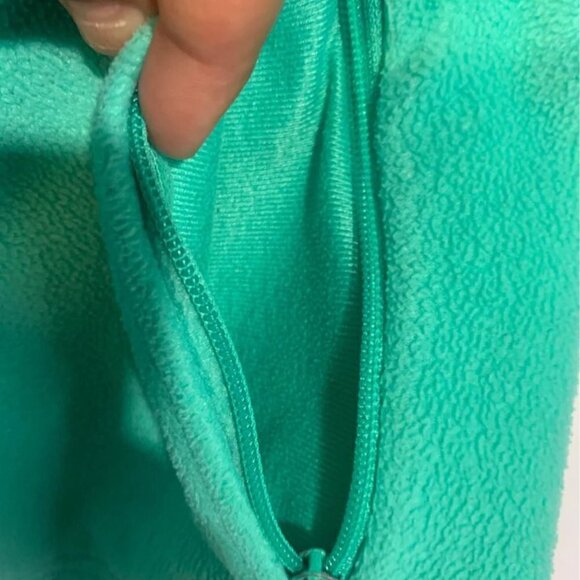 Columbia Girls Fleece Jacket. Full Zip. Size Medium (10/12). Turquoise. - Picture 8 of 9